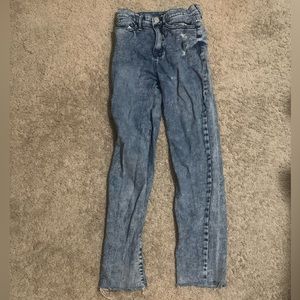 Distressed vintage mom jeans